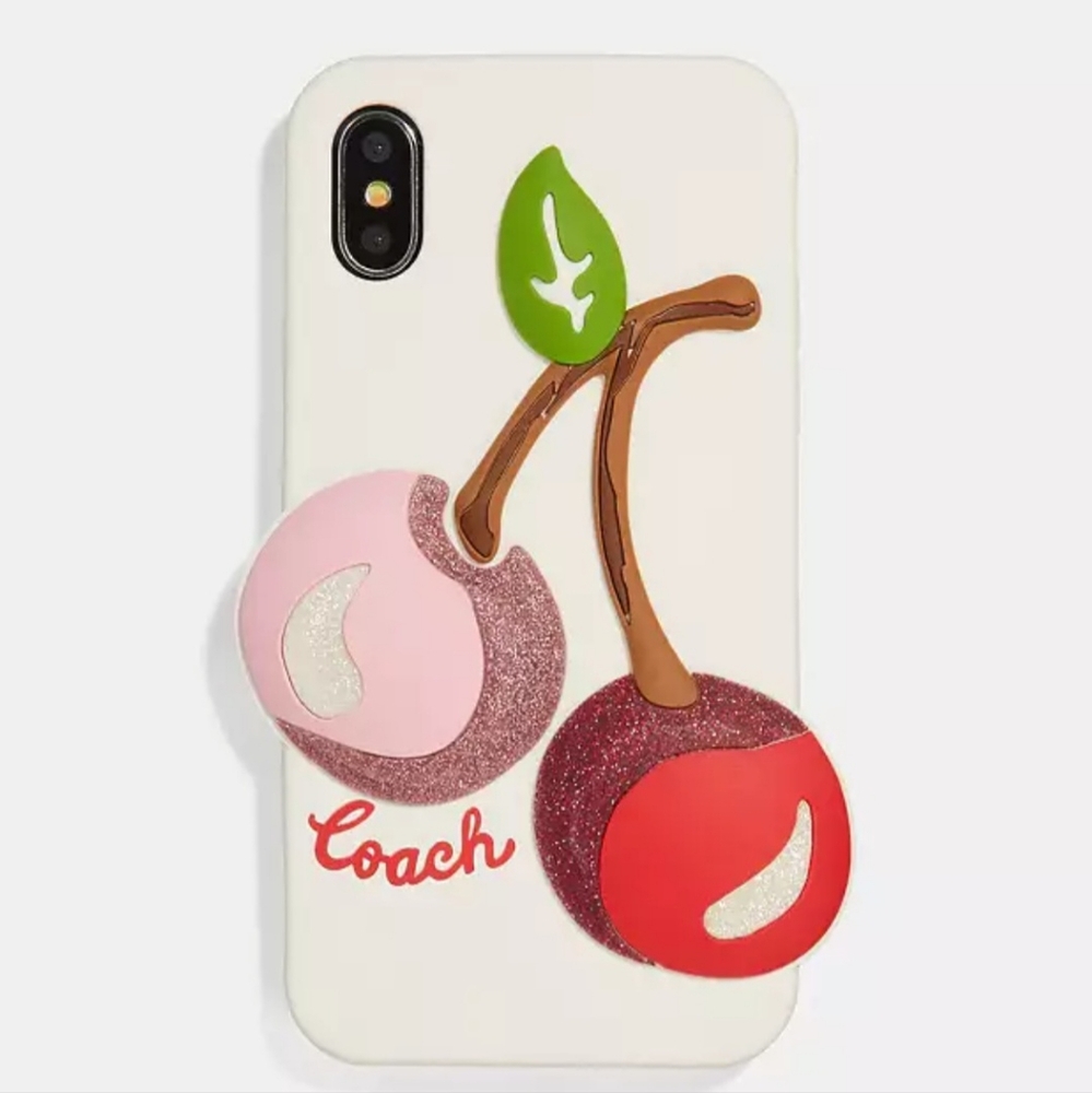 Coach iPhone x/xs cherry 🍒 case